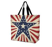 American Star Stripes Vintage Flag Borsa Per Il Trasporto Impermeabile Borsa Riutilizzabile Tote Per Picnic Shopping Casa