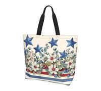 American Star Tote Bag Borsa a tracolla da donna vintage con bandiera Usa borse per la spesa resistente all'acqua grande borsa con tasca interna per lavoro, viaggi, scuola