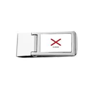 American State Flag Contour Alabama Slim Money Clip Acciaio Holder Pocket Wallet