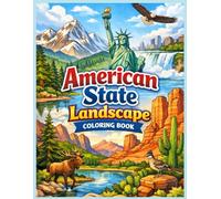 american state landscape coloring book