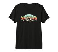 American State Nevada - Vintage Montagna Natura Escursioni Maglietta Premium