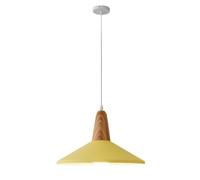 American Style Color Chandelier, Nordic Personality Pendant Lamp, Creative Wooden & Aluminum Hanging Lights, Height Adjustable Ceiling Lighting Fixture for Restaurant, Dining Room, Bedroom, Kitchen, B
