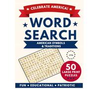 American Symbols & Traditions Large Print Word Search Puzzles