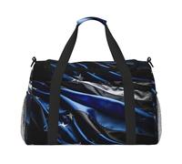 American Thin Blue Line Flag3 stampa bagaglio a mano per donne uomini spalla Weekender Crossbody Bag per Yoga Viaggi Must Haves, nero, Taglia unica