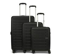 American Tourister Aerojoy 4 ruote Set di valigie 3 pezzi con piega di espansione nero