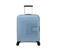 American Tourister Aerostep - Spinner S, Bagaglio a Mano Espandibile, 55 cm, 36/40 L, Grigio (Soho Grey)
