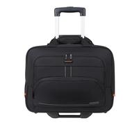 American Tourister AT WORK NXT - Borsa per laptop con rotelle 15.6", bagaglio a mano business trolley, bagaglio a mano con scomparto laptop, valigetta pilota, borsa cabina aereo, 33 L, Nero