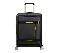American Tourister carrello con scomparto per laptop Hello Cabin Spinner 55/20 Exp Coated Trolley Black/Lime nero