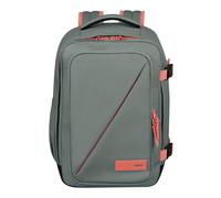 American Tourister Take2Cabin - Borsa da cabina Ryanair 25 x 20 x 40 cm, 24 L, 0,50 kg, Bagaglio a mano, Zaino per aereo S Underseater, Grigio/Rosa (Salvia/Corallo)