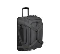 American Tourister City Racer - Borsa da viaggio con ruote 55 cm, 50 L - Bagaglio a mano con molto spazio di stivaggio e scomparto per scarpe - idrorepellente, custodia intelligente, robusta - nero
