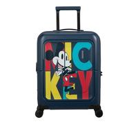 American Tourister Dashpop Disney - Trolley da cabina 4 ruote 55 cm espandibile (bunt/print) blu