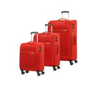 American Tourister Deep Dive 4 ruote Set di valigie 3 pezzi con piega di espansione rosso