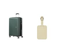 American tourister Ellipso 79 cm valigia rigida nero con cuscino da viaggio, black/grey