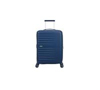 American Tourister FastForward Trolley Cabina, Navy Blue, 55x40x20/23 cm, 36/44 L, Polipropilene, Espandibile, 4 Ruote Spinner, Chiusura TSA