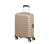 American Tourister Flashline Trolley da cabina, 55 cm | Oro Avorio, trolley rigido, 55H x 40W x 20D cm, 34 L, 2.6 kg, con lucchetto TSA e cinghie interne incrociate