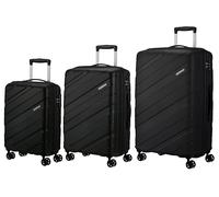 American Tourister Jetdriver 3.0, Nero , Set S/M/L, Trolley rigido con ruote doppie a 360°