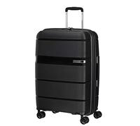 American Tourister Linex Spinner M, Valigia, 66 cm, 63 L, Nero (Vivid Black)