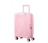 American Tourister Mickey Magic - Valigia per bagaglio a mano, 55 x 40 x 20/23 cm, con guscio rigido, per Ryanair, EasyJet e la maggior parte delle Airlines, 37/44 l, rosa pastello (Mickey Pastel Pink