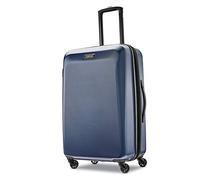 American Tourister Moonlight Hardside - Valigia espandibile con ruote girevoli, Marina Militare, Checked-Medium 24-Inch, Moonlight Hardside - Valigia espandibile con ruote girevoli