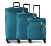 American Tourister Nitestream 4 ruote Set di valigie 3 pezzi con piega di espansione blu