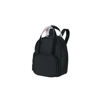American Tourister Puffypop - Mini zaino (35 cm, 8,5 L) - Scomparto per AirPods & Tablet - 2 portabottiglie - Nero