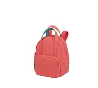 American Tourister Puffypop - Mini zaino (35 cm, 8,5 L) - Scomparto per AirPods & Tablet - 2 portabottiglie - Rosso (Sunset Coral)