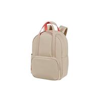American Tourister Puffypop - Zaino per computer portatile da 49 cm, 21 l, scomparto per AirPods, scomparto imbottito per laptop, ergonomico, ideale per scuola, lavoro e viaggi, colore: beige