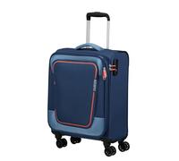 American Tourister Pulsonic - Spinner S, bagagli a mano espandibile, 55 cm, 40,5/43,5 L, blu (Combat Navy)