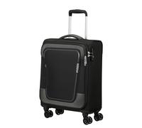 American Tourister Pulsonic 4 ruote Carrello della cabina 55 cm con piega di espansione asphalt black (TAS033339)