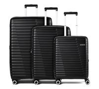 American Tourister Roadrush Set valigie trolley (4 ruote) nero, polipropilene, unisex