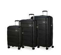 American Tourister Skymax - Set di valigie 3 pezzi, nero (basso nero)