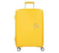 American Tourister Soundbox Trolley da medio, 67 cm Giallo | Giallo Oro, trolley rigido espandibile, 67H x 46W x 29D cm, 71.5/81 L, 3.7 kg, con lucchetto TSA