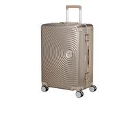 American Tourister Trolley grande realizzato in alluminio. Presenta maniglia superiore e laterale, chiusura a combinazione TSA, 4 ruote pivottanti ammortizzate in modo da ridurre rumori e vibrazioni.