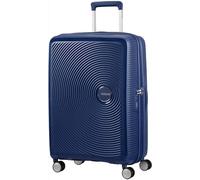 American Tourister Soundbox - Trolley M Espandibile Valigia, 67 cm, 71.5/81 L, Blu (Midnight Navy)