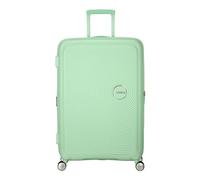 American Tourister Soundbox Trolley, 77 cm, Verde Pastello, 97/110 L, Espandibile con 4 Ruote Spinner e Serratura TSA