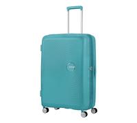 American Tourister Soundbox - Trolley L Espandibile Valigia, 77 cm, 97/110 L, Turchese (Turquoise Tonic)