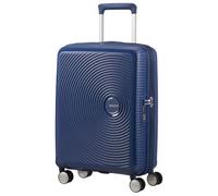 American Tourister Soundbox - Trolley S Espandibile Bagaglio a Mano, 55 cm, 35.5/41 L, Blu (Midnight Navy)