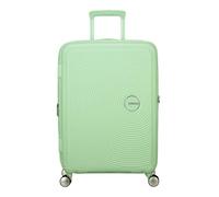 American Tourister Soundbox Trolley, Verde Pastello, 67 cm, 71,5/81 L, Espandibile, 4 Ruote Spinner, Serratura TSA