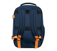 American Tourister Take2Cabin - Borsa da cabina easyJet 36 x 20 x 45 cm, 38 L, 0,70 kg, bagaglio a mano, zaino aereo M sottosella, blu/arancione (blu scuro/arancione radioso)