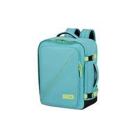 American Tourister Take2Cabin - Borsa da cabina easyJet 45 x 36 x 20 cm, 38 L, 0,70 kg, bagaglio a mano, zaino da aereo M Underseater, turchese/verde (turchese polveroso/lime)
