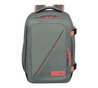 American Tourister Take2Cabin - Borsa da cabina Wizz Air/Vueling 30 x 20 x 40 cm, 26,5 L, 0,60 kg, Carry On, zaino aereo MS, grigio/rosa (salvia/corallo)