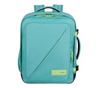 American Tourister Take2Cabin - Borsa da cabina Wizz Air/Vueling 30 x 20 x 40 cm, 26,5 L, 0,60 kg, Carry On, zaino aereo MS, turchese/verde (turchese polveroso/lime)
