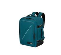 American Tourister Take2Cabin - Borsa per cabina Ryanair/Wizz Air/Vueling (40 x 30 x 20 cm, 26,5 l, 0,60 kg), bagaglio a mano, aereo S/M Underseat, verde blu (Totally Teal)