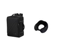 American tourister Take2Cabin Easyjet borsa cabina 36 x 20 x 45 cm nero con cuscino da viaggio, Black/Grey