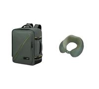 American tourister Take2Cabin Easyjet borsa cabina 36 x 20 x 45 cm verde con cuscino da viaggio, olive/lime