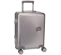 American Tourister Trolley da uomo e donna, in alluminio, spinner 55, taglia unica, argento, Einheitsgröße, Valigetta con 4 ruote