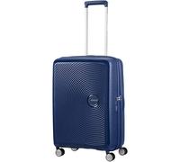 American Tourister Soundbox - Trolley M Espandibile Valigia, 67 cm, 71.5/81 L, Blu (Midnight Navy)