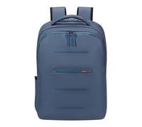 American Tourister Urban Groove UG11 - Zaino porta PC 15,6" (50 cm) - Zaino business e scuola con porta USB, tasca RFID, copertura antipioggia riflettente, 23L - Blu/Arancione (Navy/Orange)