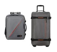 American Tourister Urban Track & Take2Cabin - Borsa da viaggio, 68 cm, 84 L & Bagaglio a mano Ryanair, 25 x 20 x 40 cm, 24 L - Set Urban Travel - Grigio scuro