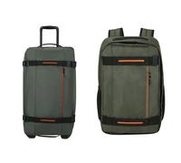 American Tourister Urban Track & Take2Cabin - Borsa da viaggio con 2 ruote, 68 cm, 84 L & Bagaglio a mano Ryanair, 25 x 20 x 40 cm, 24,5 L - Set completo Urban Track - Cachi scuro